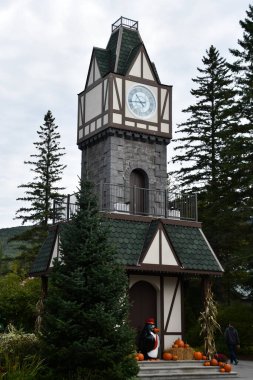 JEFFERSON NH - 25 Temmuz 2022 'de Jefferson, New Hampshire' da görülen Noel Baba Köyü eğlence parkı.