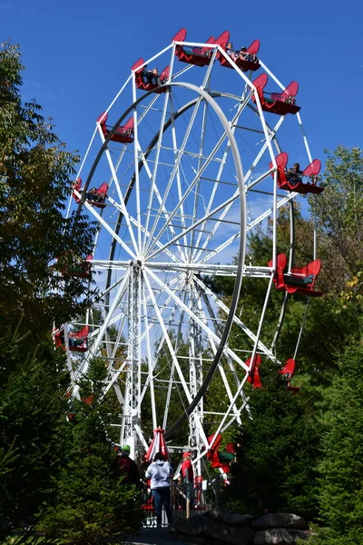 Jefferson Sep Grande Roue Noël Parc Attractions Santas Village Jefferson — Photo