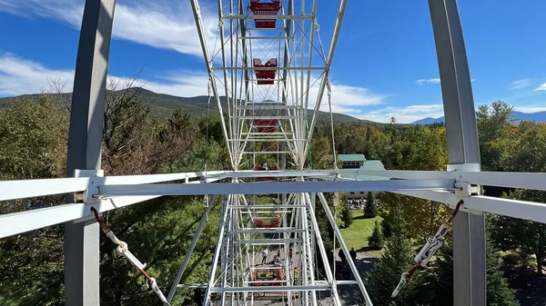 Jefferson Sep Christmas Ferris Wheel Santas Village Amusement Park Jefferson — Stock Photo, Image