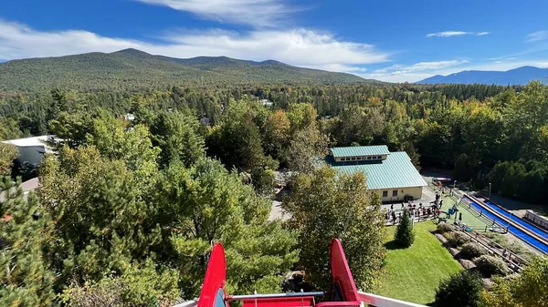 Jefferson Sep Kerst Reuzenrad Pretpark Santas Village Jefferson New Hampshire — Stockfoto