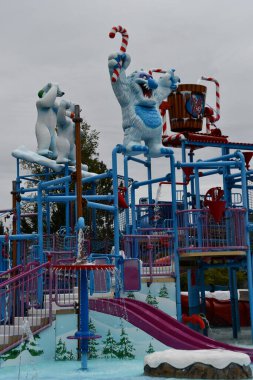 JEFFERSON NH - 25. SEP: Noel Baba Su Parkı Jefferson, New Hampshire 'daki eğlence parkı, 25..