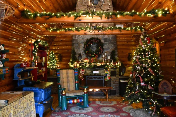 Jefferson Sep Tomtehem Vid Santas Village Nöjespark Jefferson New Hampshire — Stockfoto