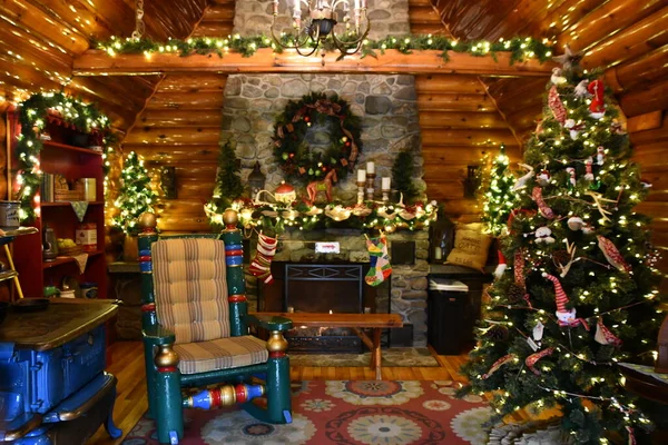 Jefferson Sep Santas Home Santas Village Delight Park New Hampshire — 스톡 사진