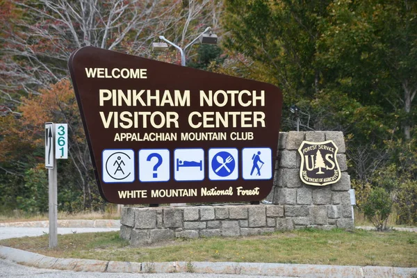 Nowe Hampshire Września Pinkham Notch Visitor Center White Mountain National — Zdjęcie stockowe