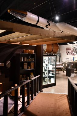 ALBUQUERQUE NM - 24 Temmuz 2021 'de Albuquerque, New Mexico' da Ulusal Nükleer Bilim ve Tarih Müzesi.