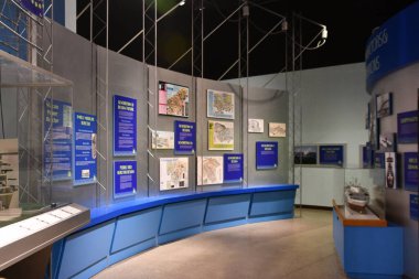 ALBUQUERQUE NM - 24 Temmuz 2021 'de Albuquerque, New Mexico' da Ulusal Nükleer Bilim ve Tarih Müzesi..