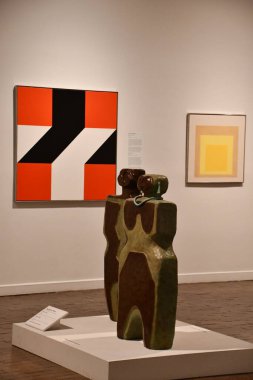 ALBUQUERQUE NM - 25 Temmuz 2021 'de Albuquerque, New Mexico' daki Albuquerque Sanat ve Tarih Müzesi.