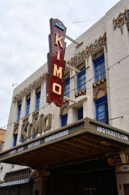 ALBUQUERQUE, NM - JUL 25: KiMo Theater in Albuquerque, New Mexico, as seen on July 25, 2021.