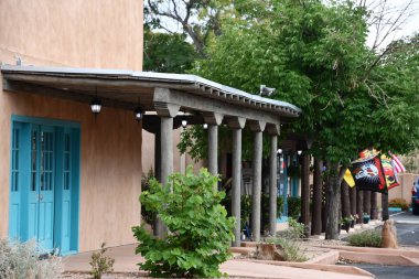 ALBUQUERQUE NM - 24 Temmuz 2021 'de görüldüğü üzere Albuquerque, New Mexico' daki Eski Şehir.