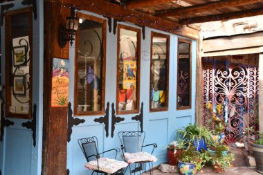 ALBUQUERQUE NM - 24 Temmuz 2021 'de görüldüğü üzere Albuquerque, New Mexico' daki Eski Şehir.