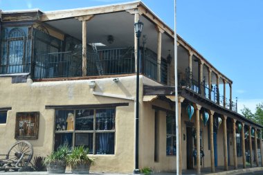 ALBUQUERQUE NM - 24 Temmuz 2021 'de görüldüğü üzere Albuquerque, New Mexico' daki Eski Şehir.