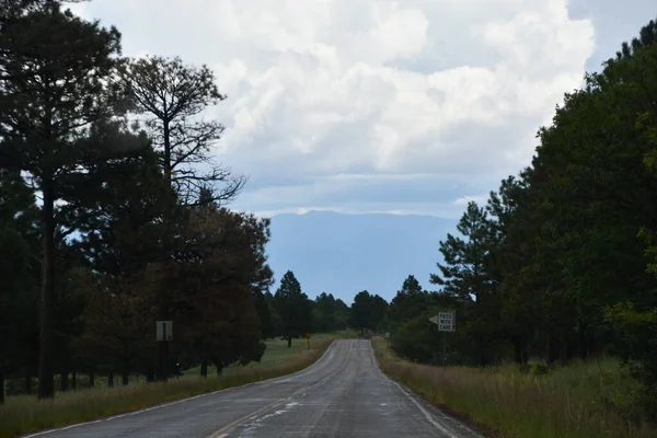 Driving Jemez Springs Santa New Mexico — Stock Photo, Image