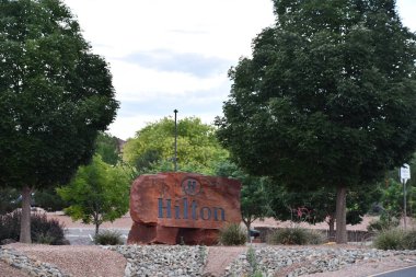SANTA FE, NM - JUL 26: Hilton Santa Fe Buffalo Thunder in Santa Fe, New Mexico, as seen on July 26, 2021.