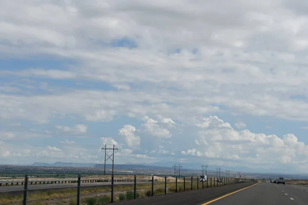 Landschaftliche Fahrt Durch New Mexico Von Albuquerque Nach Santa — Stockfoto