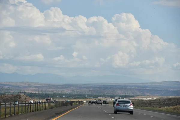 Scenic Rijden Door New Mexico Van Albuquerque Naar Santa — Stockfoto