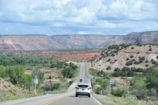 Scenic Rijden Door New Mexico Van Albuquerque Naar Santa — Stockfoto