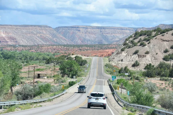 Scenic Rijden Door New Mexico Van Albuquerque Naar Santa — Stockfoto