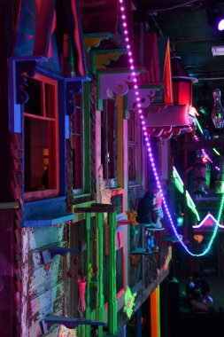 SANTA FE, NM - JUL 26: Meow Wolf House of Eternal Return in Santa Fe, New Mexico, as seen on July 26, 2021.