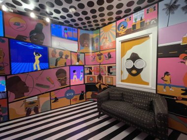 SANTA FE, NM - JUL 26: Meow Wolf House of Eternal Return in Santa Fe, New Mexico, as seen on July 26, 2021.