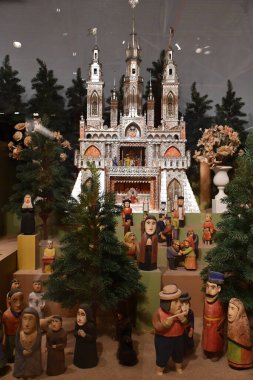 SANTA FE NM - 27 Temmuz 2021 'de Santa Fe, New Mexico' daki Uluslararası Halk Sanatları Müzesi.