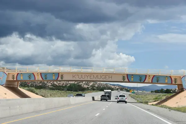 Santa Jul Kuuyemugeh Overpass Santa Nuevo México Visto Julio 2022 —  Fotos de Stock