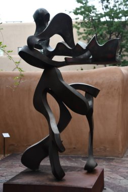 SANTA FE NM - 28 Temmuz 2021 'de New Mexico Sanat Müzesi Santa Fe, New Mexico. 