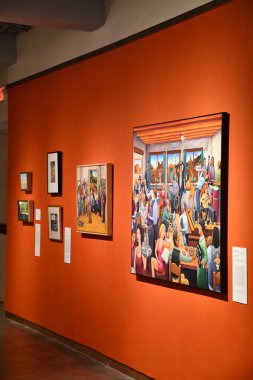 SANTA FE NM - 28 Temmuz 2021 'de New Mexico Sanat Müzesi Santa Fe, New Mexico. 