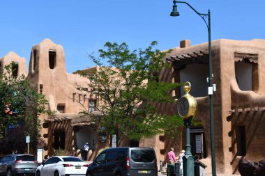 SANTA FE NM - 28 Temmuz 2021 'de New Mexico Sanat Müzesi Santa Fe, New Mexico. 