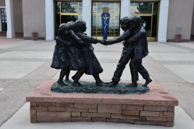 SANTA FE NM - 27 Temmuz 2021 'de New Mexico State Capitol, Santa Fe, New Mexico.