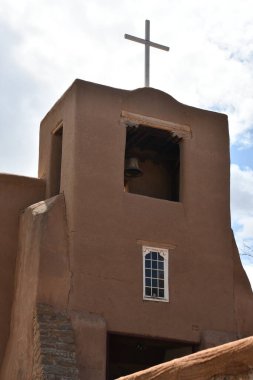 Santa Fe, New Mexico 'daki en eski kilise olan San Miguel Mission Chapel, 27 Temmuz 2021' de görüldü..