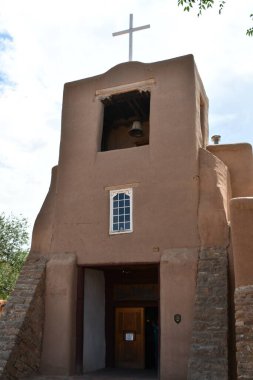 Santa Fe, New Mexico 'daki en eski kilise olan San Miguel Mission Chapel, 27 Temmuz 2021' de görüldü..