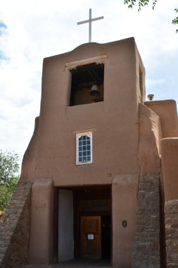 Santa Fe, New Mexico 'daki en eski kilise olan San Miguel Mission Chapel, 27 Temmuz 2021' de görüldü..