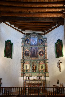 Santa Fe, New Mexico 'daki en eski kilise olan San Miguel Mission Chapel, 27 Temmuz 2021' de görüldü..