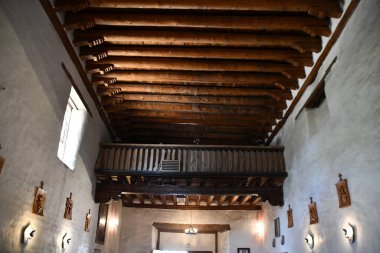 Santa Fe, New Mexico 'daki en eski kilise olan San Miguel Mission Chapel, 27 Temmuz 2021' de görüldü..