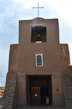 Santa Fe, New Mexico 'daki en eski kilise olan San Miguel Mission Chapel, 27 Temmuz 2021' de görüldü..