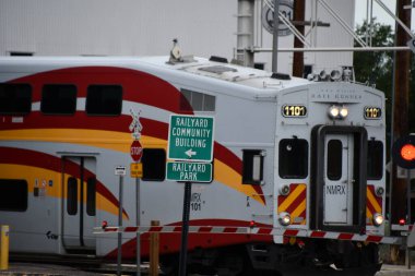 SANTA FE NM - 27 Temmuz 2021 'de Santa Fe, New Mexico' daki Santa Fe Tren İstasyonu 'nda görüldü..