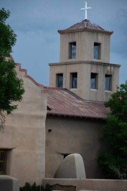 SANTA FE, NM - JUL 27: The Shrine of Our Lady of Guadalupe in Santa Fe, New Mexico, as seen on July 27, 2022.