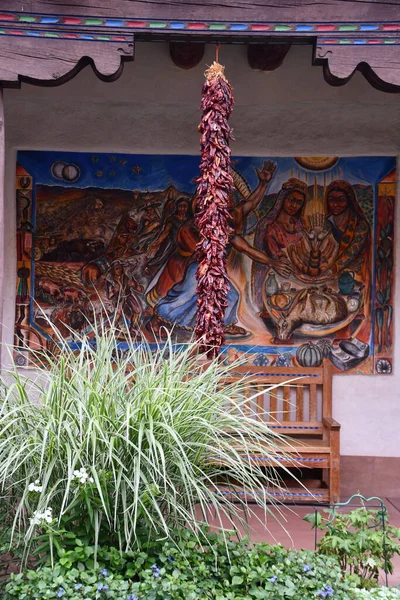 Santa Jul New Mexico Museum Art Santa New Mexico Gesehen — Stockfoto