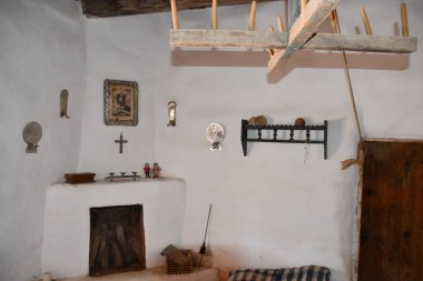 Santa Fe, New Mexico 'daki El Rancho De Las Golondrinas, 28 Temmuz 2021' de görüldü. Yaşayan bir tarih müzesi, stratejik olarak bir zamanlar Camino Real 'de yer alan, Mexico City' den Santa Fe 'ye kadar uzanan Kraliyet Yolu' nda..  