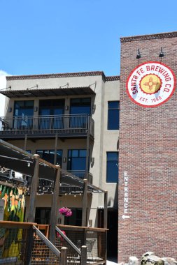 SANTA FE, NM - 28 Temmuz 2022 'de New Mexico' da Santa Fe Brewing Co..