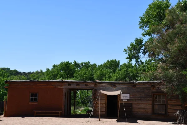 Santa Jul Rancho Las Golondrinas Santa New Mexico Sett Den — Stockfoto