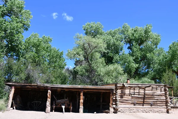 Santa Jul Rancho Las Golondrinas Santa New Mexico Sett Den — Stockfoto