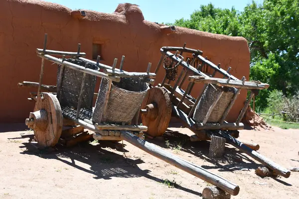 Santa Июля Rancho Las Golondrinas Santa New Mexico Seen July — стоковое фото