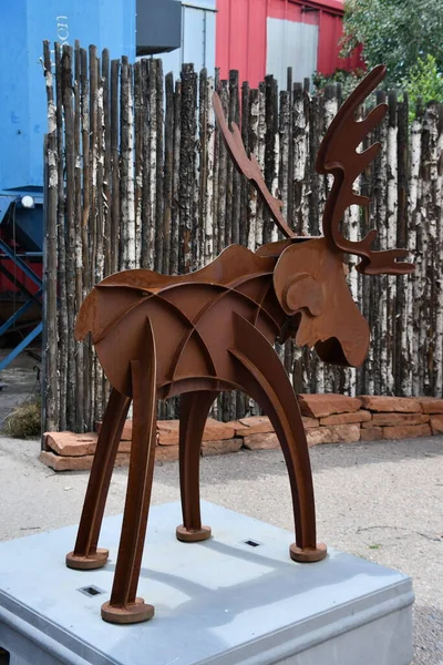 Santa Jul Prescott Gallery Sculpture Garden Santa New Mexico Vom — Stockfoto