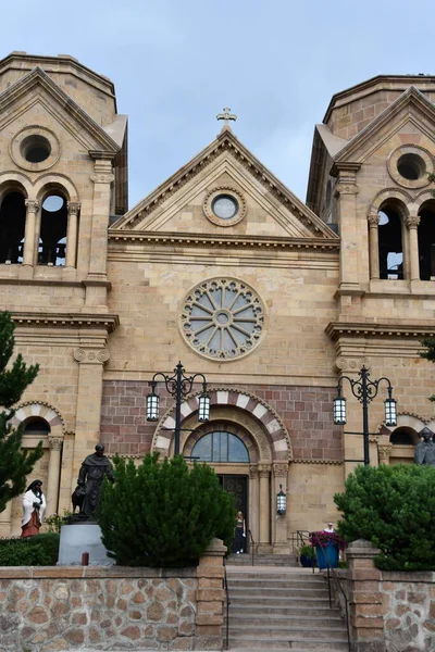 Santa Jul Cathedral Basilica Francis Assisi Santa New Mexico Seen — Stock Photo, Image