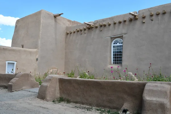 Ranchos Taos Jul San Francisco Asis Church Ranchos Taos New — стокове фото