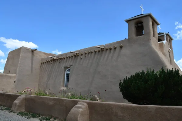 Ranchos Taos Jul Kerk Van San Francisco Asis Ranchos Taos — Stockfoto