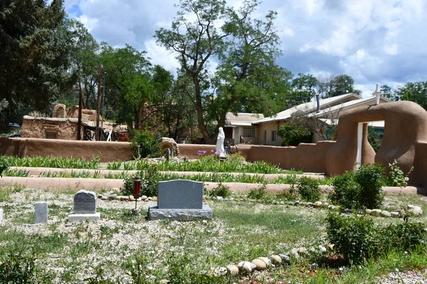 Ranchos Taos Jul San Francisco Asis Church Ranchos Taos New — 스톡 사진