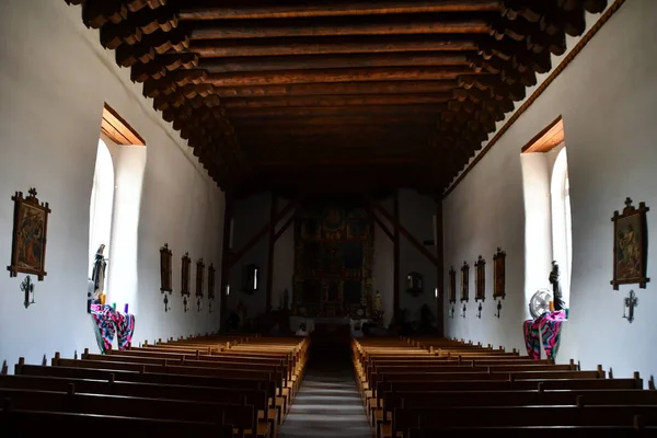 Ranchos Taos Jul San Francisco Asis Church Ranchos Taos New — стоковое фото