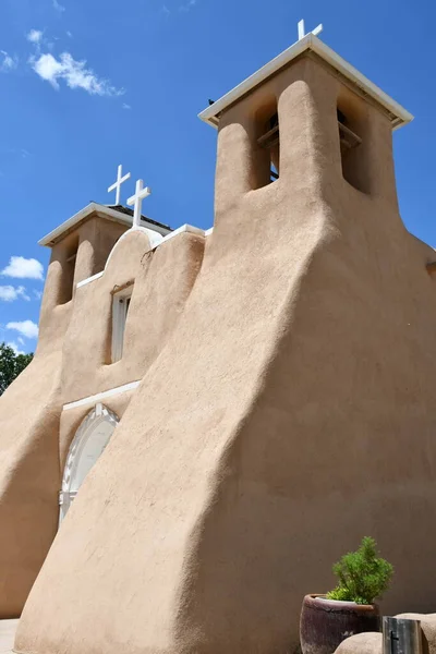 Ranchos Taos Července 2021 Kostel San Francisco Asis Ranchos Taos — Stock fotografie